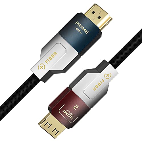 GeoHN.G 8K HDMI 2.1 Cable 1.5M/4.92ft, 48Gbps Fiber Optical Cable, 8K@60Hz 4K@120Hz, HDR10+, eARC, 3D, HDCP 2.2/2.3, Compatible with Monitor DVD TV Game Console Laptop