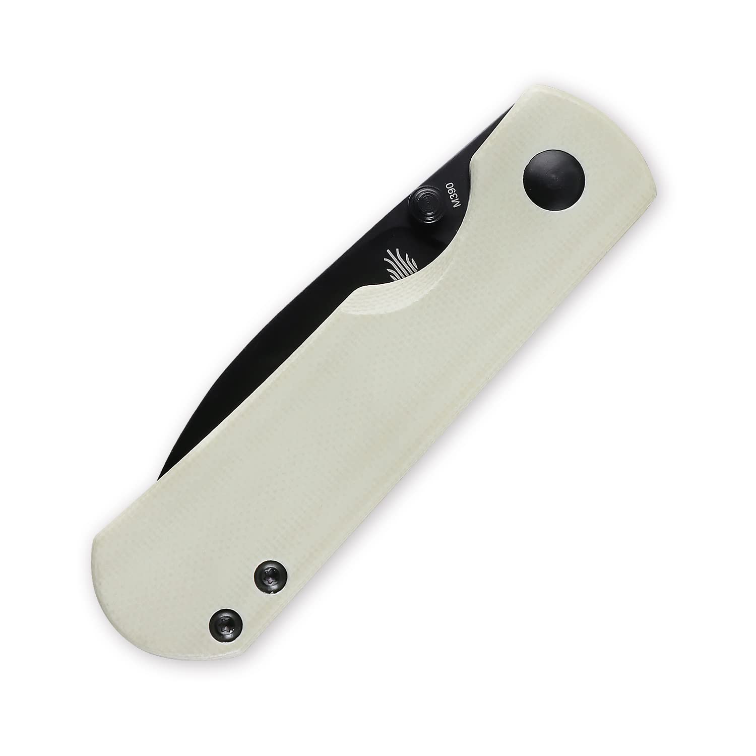 Kizer Yorkie EDC Knife, M390 Steel blade and Ivory G10 Handle Folding Pocket Knife with Clip, Ki3525S2