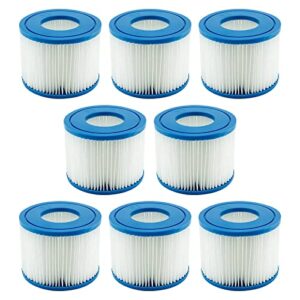 hrozny type vi spa filter and hot tub filter replacement cartridge for inflatable hot tub filters(8pack)