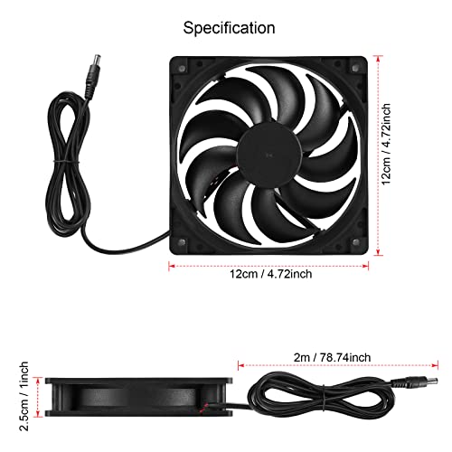 ZUZZEE 10W Solar Panel Exhaust Fan Kit, USB Portable Solar Powered Fan Outdoor IP65 Waterproof Fan for Chicken House Greenhouse Pet Houses Camping Cooling