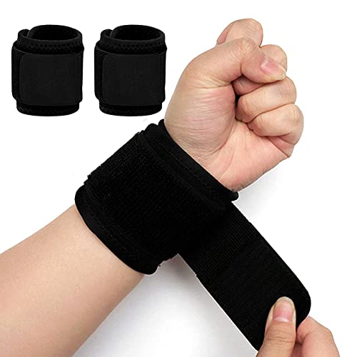 EPOXY SEA 2 Pack Wrist Support,Wrist Brace for Working Out,Carpal Tunnel Wrist Wrap,Wristbands for Pain,Wrist Straps for Men and Women-Adjustable,Comfortable,Highly Elastic