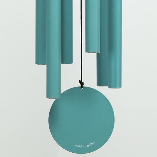 Vanquer Wind Chimes for Outside Deep Tone - 38'' Wind Chimes Outdoor Clearance, Deep Tone Wind Chimes, Windchimes Outdoors, Memorial Wind Chimes, Sympathy Gift, Garden Patio, Home Décor, Patina Green