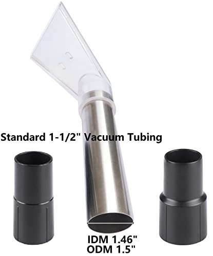 TunaMax Extractor Tool Hand Wand with Clear Head for Upholstery & Carpet Cleaning, Car Detailing Vacuum Wand for Portable Extractors & Truckmounts | Turn Shop Vac into an Extractor