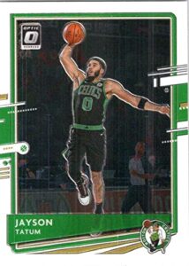 2020-21 donruss optic #77 jayson tatum boston celtics official nba basketball trading card in raw (nm or better) condition