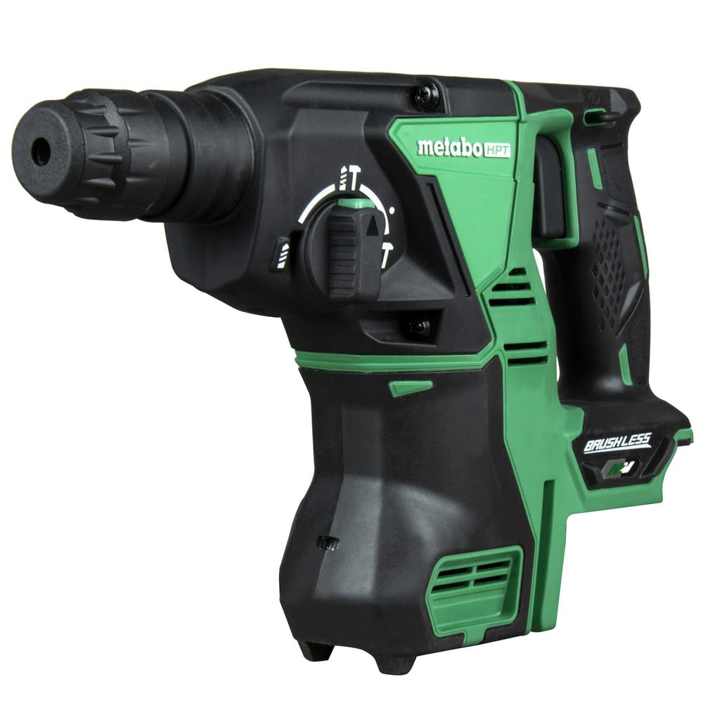 Metabo HPT 36V MultiVolt™ Cordless Rotary Hammer Drill (Tool Only - No Battery) | SDS Plus | 1-1/8-Inch | Reactive Force Control | 3 Modes | Optional AC Adapter | DH36DPAQ4