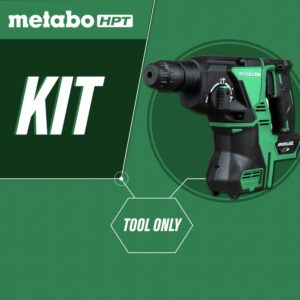 Metabo HPT 36V MultiVolt™ Cordless Rotary Hammer Drill (Tool Only - No Battery) | SDS Plus | 1-1/8-Inch | Reactive Force Control | 3 Modes | Optional AC Adapter | DH36DPAQ4