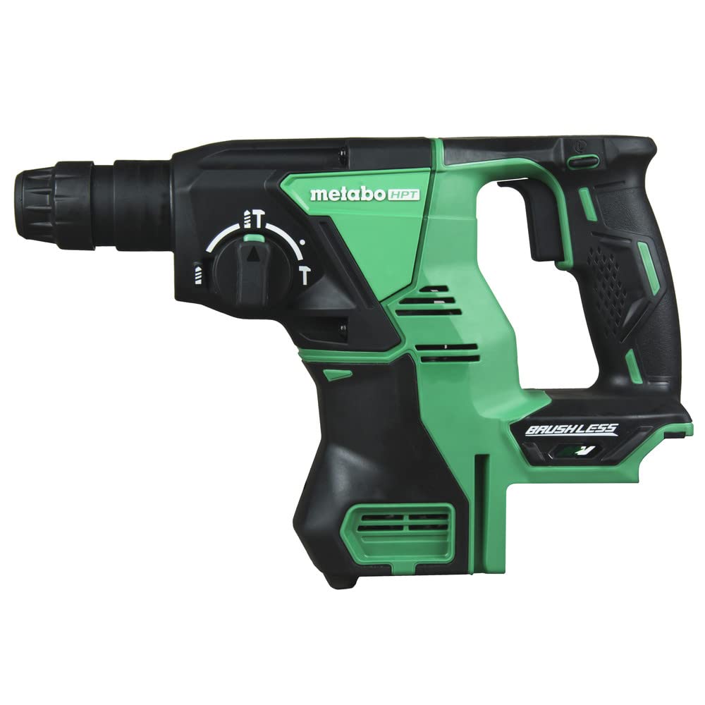 Metabo HPT 36V MultiVolt™ Cordless Rotary Hammer Drill (Tool Only - No Battery) | SDS Plus | 1-1/8-Inch | Reactive Force Control | 3 Modes | Optional AC Adapter | DH36DPAQ4