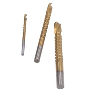 LISND Straight Flute Step Drill Set, 6Pcs/Set Higher Hardness HSS Drills for Reaming