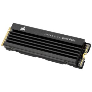 corsair mp600 pro lpx 1tb m.2 nvme pcie x4 gen4 ssd - optimized for ps5 (up to 7,100mb/sec sequential read & 5,800mb/sec write speeds, high-speed interface, compact form factor) black