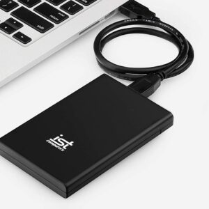 Ultra Slim 1TB Portable External Hard Drive, USB 3.0, Black, for Mac and PC Computer Desktop Workstation PC Laptop Playstation, Xbox One, PS4, PS5 (Black, 1TB)