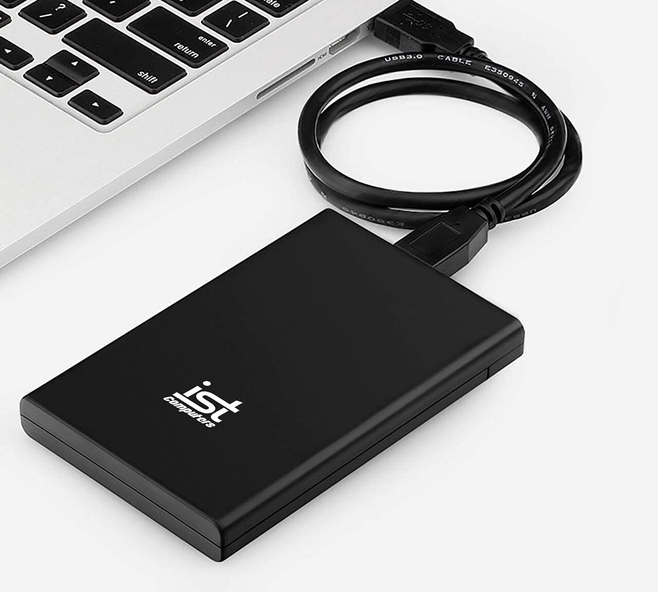 Ultra Slim 1TB Portable External Hard Drive, USB 3.0, Black, for Mac and PC Computer Desktop Workstation PC Laptop Playstation, Xbox One, PS4, PS5 (Black, 1TB)