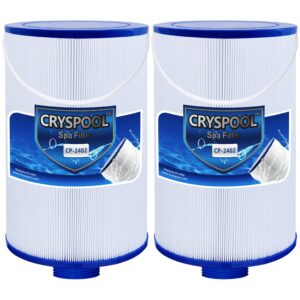 cryspool mpt-thread spa filter compatible with watkins 303279(not 303263), fc-2402, free flow and lifesmart hot tub filter, 1 1/2" finer thread, 2 pack