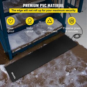 VEVOR, 5ft x 13in Walkway, 120V Ice, PVC Heated 6ft Power Cord, Slip-Proof, Ideal Winter Outdoor Snow Mat, 2'' per Hour Melting Speed, Black