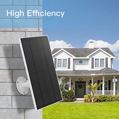 Solar Panel 5V 3W for Outdoor Solar Powered Security Camera,Waterproof Solar Panel with 3 Meter Micro USB Port Cable Compatible with Eufy Cam