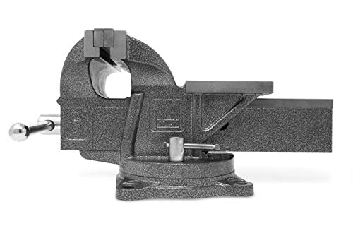 WEN Bench Vise, 6-Inch, Cast Iron with Swivel Base