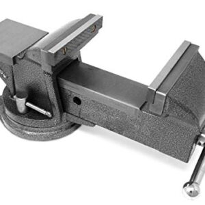 WEN Bench Vise, 5-Inch, Cast Iron with Swivel Base