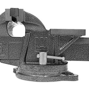 WEN Bench Vise, 5-Inch, Cast Iron with Swivel Base