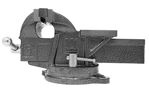 WEN Bench Vise, 5-Inch, Cast Iron with Swivel Base