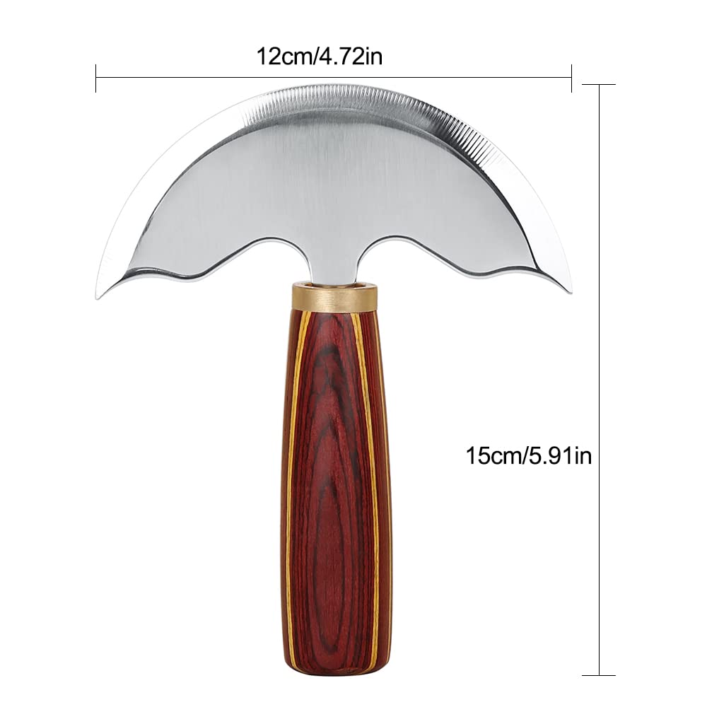 Leathercraft Round Knife Leather Working Knife for Leather Cutting Leather Knife Sheath Knife Leather Cutting Tool