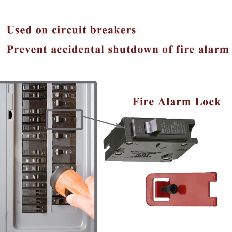 2 sets ELOCK-FA Fire Alarm Lock, E-Series Fire Lockout Kit, Red1