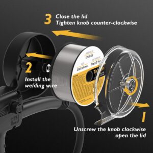 TOOLIOM Spool Gun 150A Aluminum MIG Welding Euro Connection for TOOLIOM TL-250M