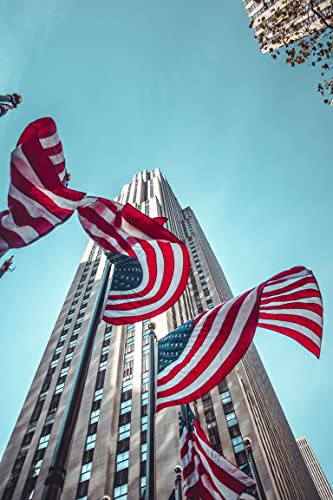 ROTERDON American Flag 4x6 FT Outdoor - Made in USA, USA Heavy Duty Nylon US Flags with Luxury Embroidered Stars, Sewn Stripes and 2 Brass Grommets