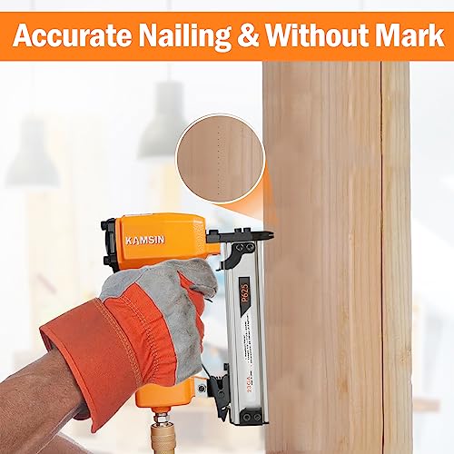 P625 23 Gauge Pneumatic Pin Nailer Accepts 3/8" to 1" Pin Nails, Headless Pinner/Pin Nail Gun for Cabinet, Windows, Doors, and Woodworking