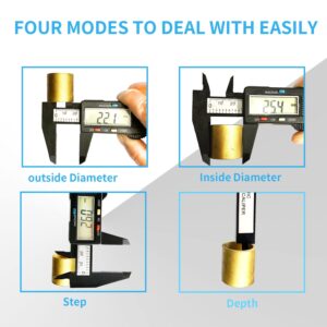 Caliper Measuring Tool,PIUBERS Electronic Vernier Caliper, Digital Caliper 6 Inch with Large LCD Screen and Inch MM Metric Conversion Measurement Tool