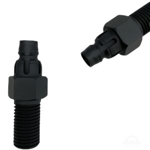 Core Drill Shaft Adapter - 6 Slot - Quick Release to 1 1/4" - 7 Threads Compatible with Hilti and More