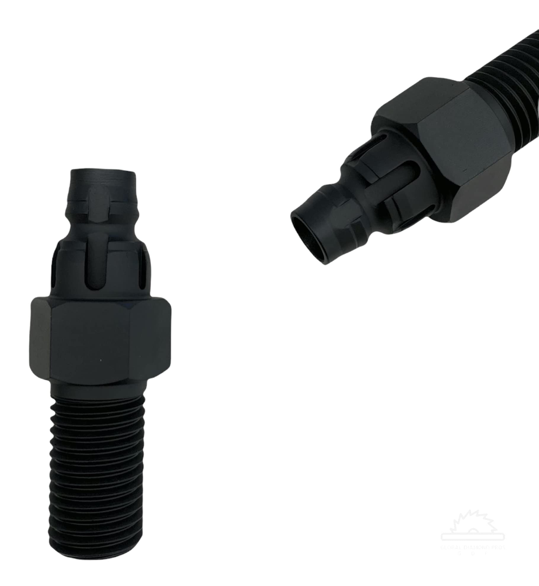 Core Drill Shaft Adapter - 6 Slot - Quick Release to 1 1/4" - 7 Threads Compatible with Hilti and More