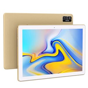 YUMKEM Tablet 10.1 inch, 4GB RAM 64GB Storage, Android 11 Go 10 inch Android Tablets, 1280 X 800 IPS HD Display, Large Battery, Dual Camera, WiFi Only, Gold