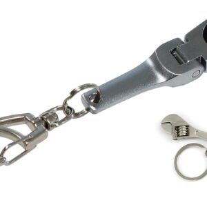 GT//Rotors 10mm Ratchet Wrench Keychain Key Ring (Free Bonus: Toy Spanner Keychain)