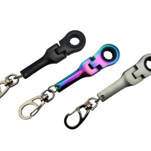 GT//Rotors 10mm Ratchet Wrench Keychain Key Ring (Free Bonus: Toy Spanner Keychain)