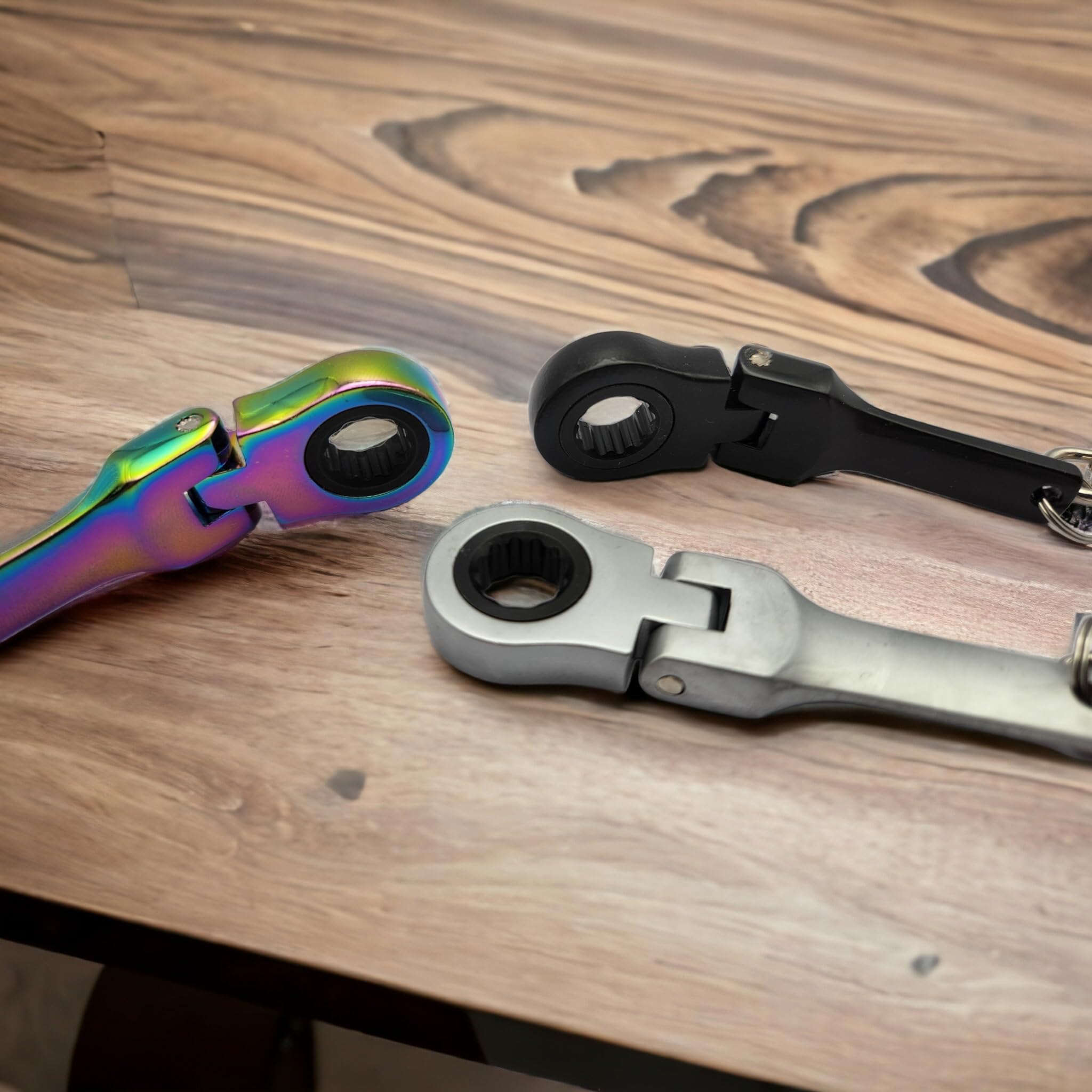 GT//Rotors 10mm Ratchet Wrench Keychain Key Ring (Free Bonus: Toy Spanner Keychain)