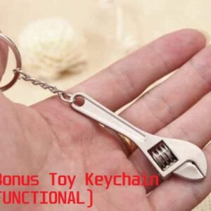 GT//Rotors 10mm Ratchet Wrench Keychain Key Ring (Free Bonus: Toy Spanner Keychain)