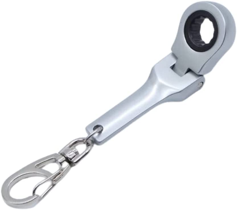 GT//Rotors 10mm Ratchet Wrench Keychain Key Ring (Free Bonus: Toy Spanner Keychain)