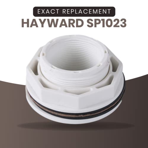 1 1/2" Above Ground Pool Inlet Return Fitting with Locknut Gasket - Famale Inlet Pipe (FIP) Thread - Exact Replacement Hayward SP1023