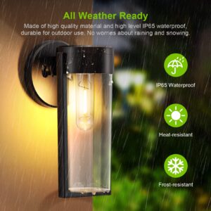 Solar Fence Lights Outdoor 6 Pack, LETMY Solar Powered Deck Light, Auto On/Off Waterproof Wall Mount Decorative Lights for Wall Fence Patio Post Yard Porch