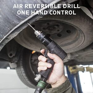 1/2” Reversible Air Drill, Heavy Duty 700 RPM Pistol Grip Handle (1/2 Reversible Drill)