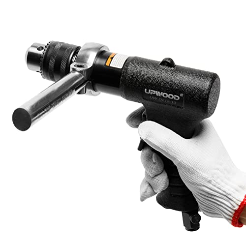 1/2” Reversible Air Drill, Heavy Duty 700 RPM Pistol Grip Handle (1/2 Reversible Drill)