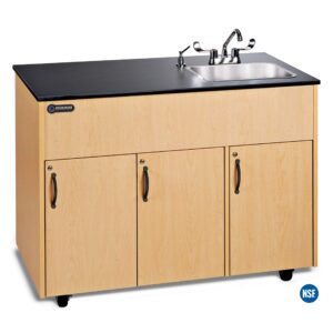 ozark river advantage self contained portable hot water handwashing sink nsf certified (laminate countertop, maple)
