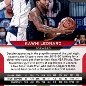 2020-21 Panini Prizm #209 Kawhi Leonard Los Angeles Clippers Basketball