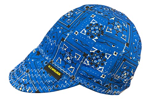 U.S. Welder Reversible Welding Cap Bandana Print (7 5/8, Blue)