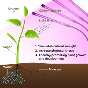 Shyineyou Grow Lights for Indoor Plants Full Spectrum,80 LEDs Plant Light for Indoor Plants with 3/9/12H Timer,4 Heads Clip On Plant Grow Light with 3 Modes,20%-100%