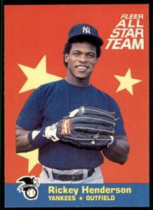 1986 fleer - all star team #7 rickey henderson