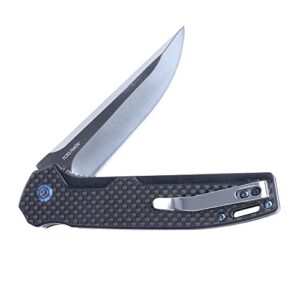 MASALONG pocket Folding Knife Kni243 7cr17 Blade With carbon fiber G10 Handle For Outdoor Portable Home Practical