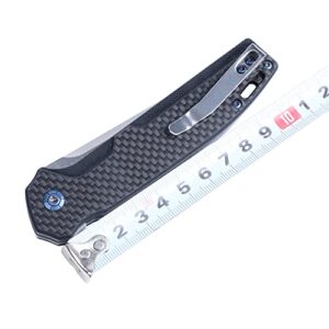 MASALONG pocket Folding Knife Kni243 7cr17 Blade With carbon fiber G10 Handle For Outdoor Portable Home Practical