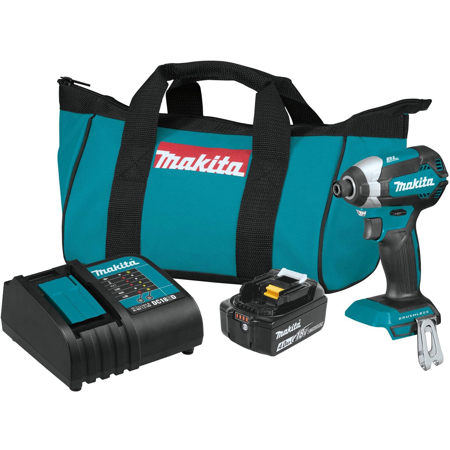 Makita XDT13SM1 18V LXT® Lithium-Ion Brushless Cordless Impact Driver Kit (4.0Ah)