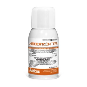 ascertain tr greenhouse fogger (2oz can) by atticus (compare to attain) - total release bifenthrin insecticide/miticide - controls mites, aphids, thrips, fungus gnats, whiteflies, and caterpillars (packaging may vary)