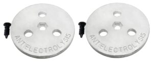 poolzilla zinc anode plate - 2 pack, keep your skimmer basket in place, fights against corrosion and electrolysis